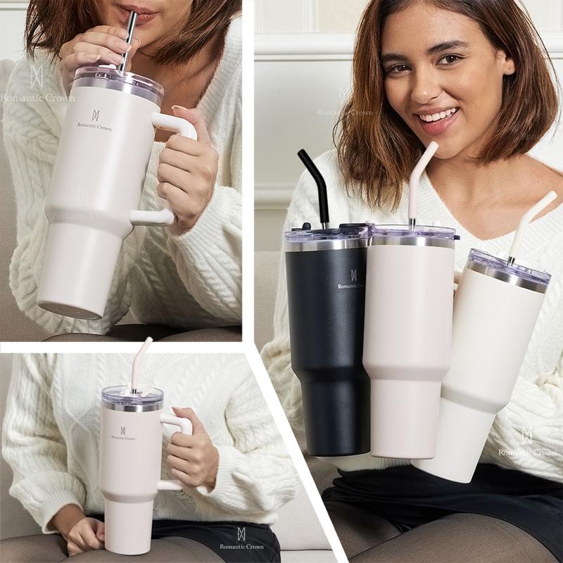 Garrafa Térmica Inoxidável com Tampa e Canudo - (Promo Esquenta Black Friday)