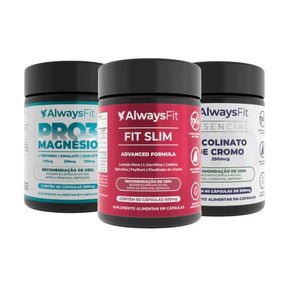 Kit Pro3Magnesio + FitSlim + Picolinato de Cromo